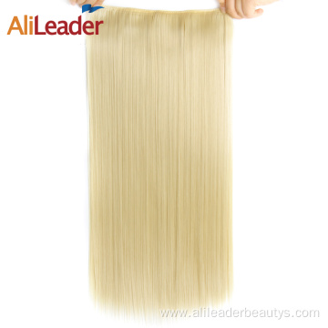 Silky Straight Long Hairpiece 5Clips In Hair Extension